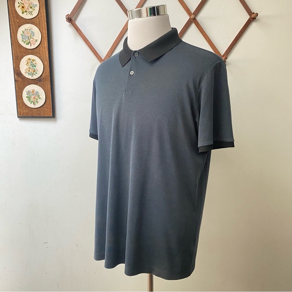 Theory Pima Cotton Pique Band Polo - Picture 11 of 14